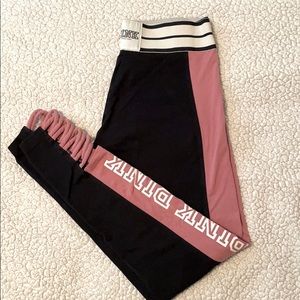 High waisted PINK leggings